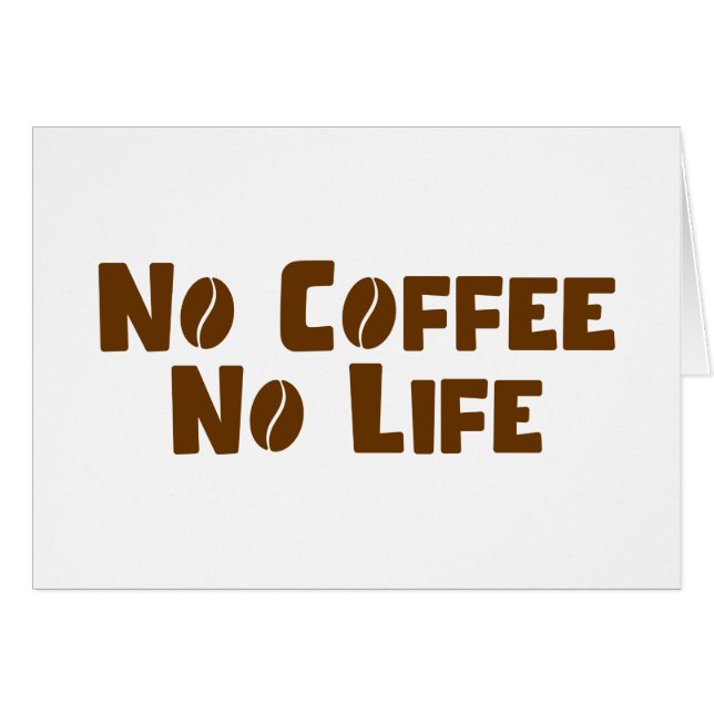 Pas de café Pas de carte vie (Devant horizontal)