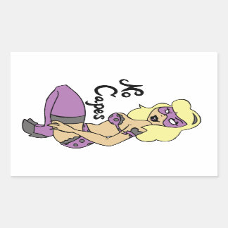Pas de Capes Superhéroïne Sticker Pin-Up