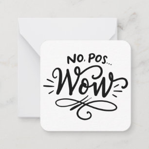 Pas de cartes postales Wow minuscules