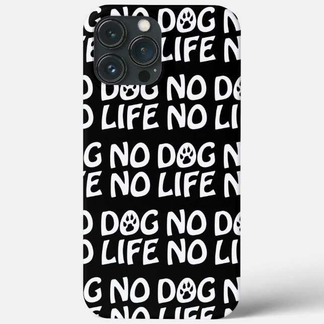 PAS DE CHIEN PAS DE Coque DE VIE Mate coque iphone (Verso)