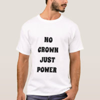 PAS DE COURONNE, JUSTE POWER T-shirt Royal