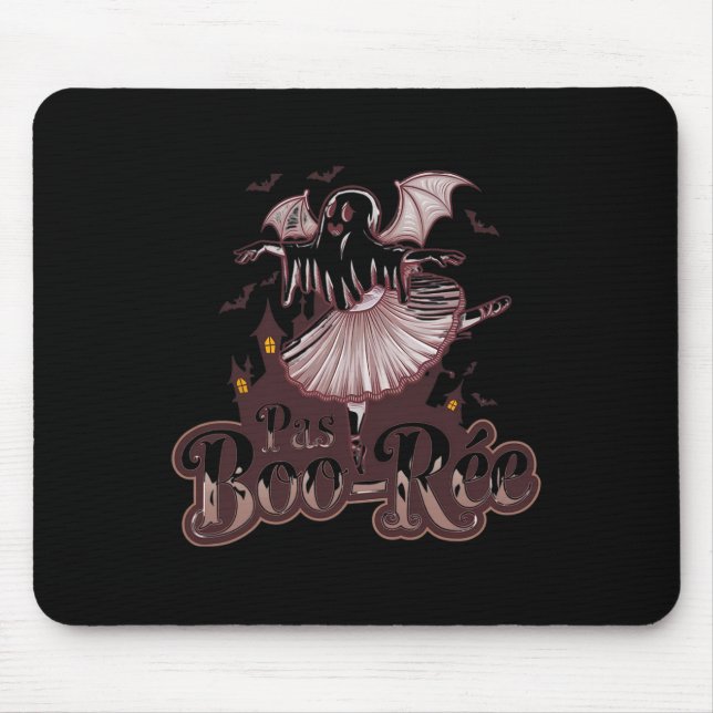 Pas De De Boo-rée Ballet Dance Halloween Funny  Mouse Pad (Front)