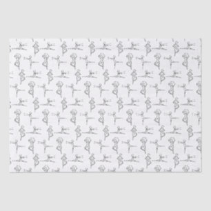 Pas De Doodle Ballerina Ballet Dancer Recital Tissue Paper