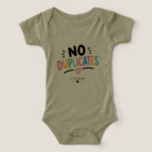Pas de Doublons – Enfant Unique Design Drôle pour 