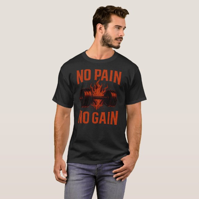 Pas de douleur, pas de gain – T-shirt classique de (Devant entier)