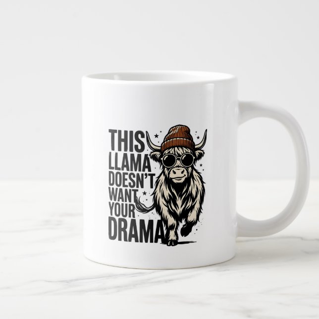 pas de drame, juste un mug lama (Droite)