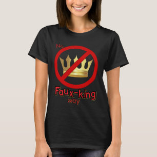 Pas de faux roi façon T-shirt graphique sans roi