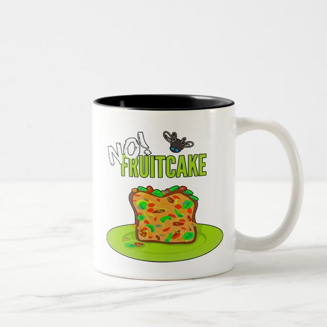 Pas de gâteau aux fruits Drôle Mug (Droit)