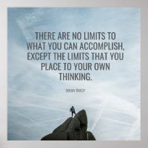 Pas de limite Inspiration Succès Poster / Décor Mu