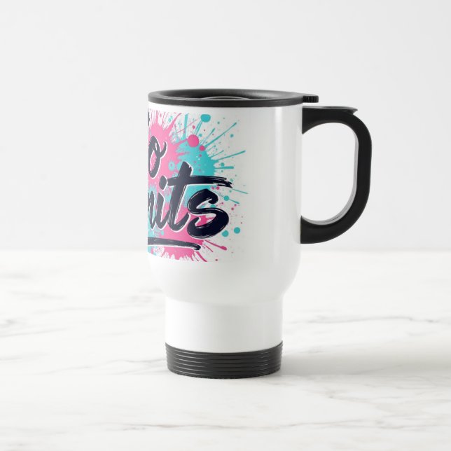 Pas de limite Mug Motivationnel - Splash Art (Droite)