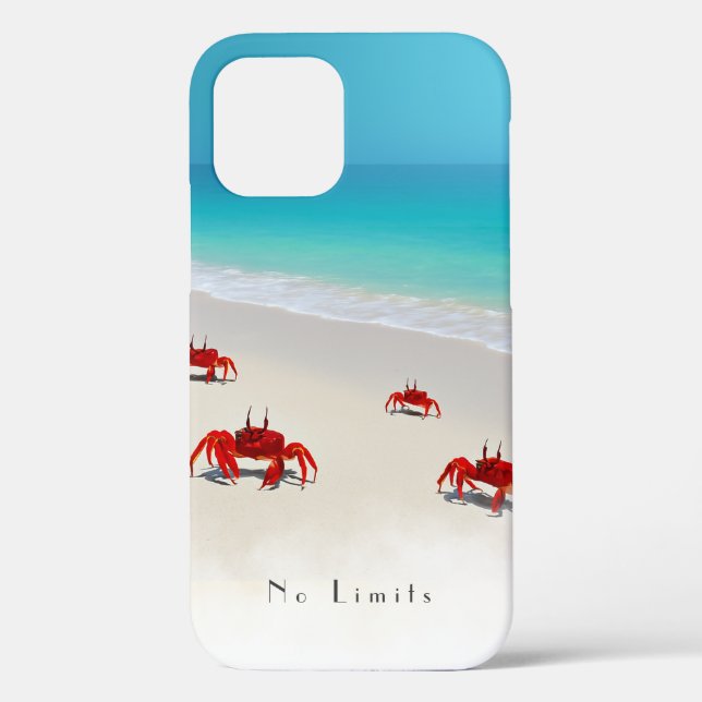 Pas de limites — iPhone 12 Coque dur 4 crabes (Verso)