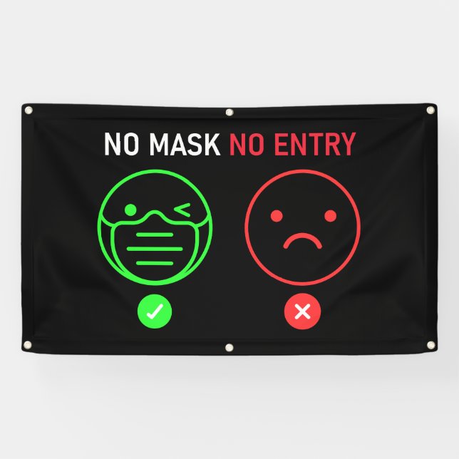 Pas de masque Pas de bannière d'entrée (Horizontal)