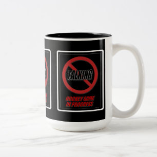 Pas De Parler De Hockey Jeu En Cours Café Mug