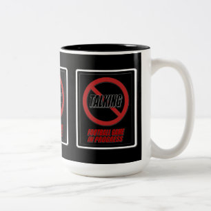 Pas De Parler Football Jeu En Cours Café Mug