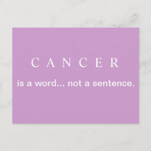 PAS DE PEINE Carte postale Cancer du sein