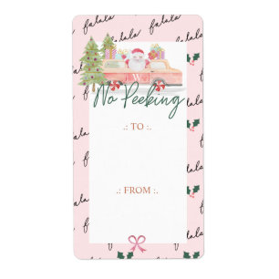 Pas De Pékin Père Noël Venir À Town Pink Retro Van