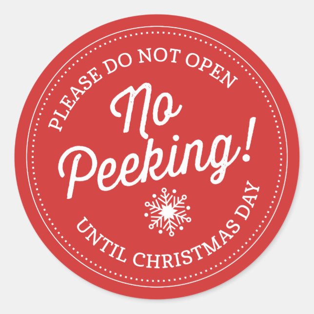 Pas De Pékin ! Stickers de Noël (Devant)