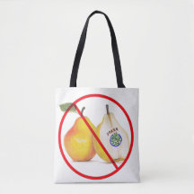 Pas de plaisanteries dans un sac fourre-tout poire