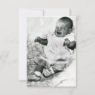"pas de pleurs autorisés" Invitation Baby shower