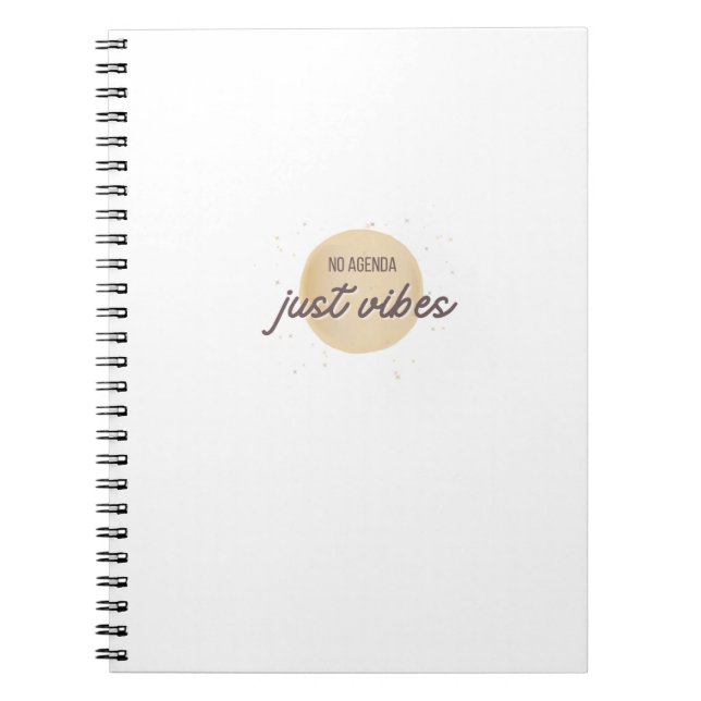Pas de Programme Juste des Vibes | Cahier Drôle po (Devant)