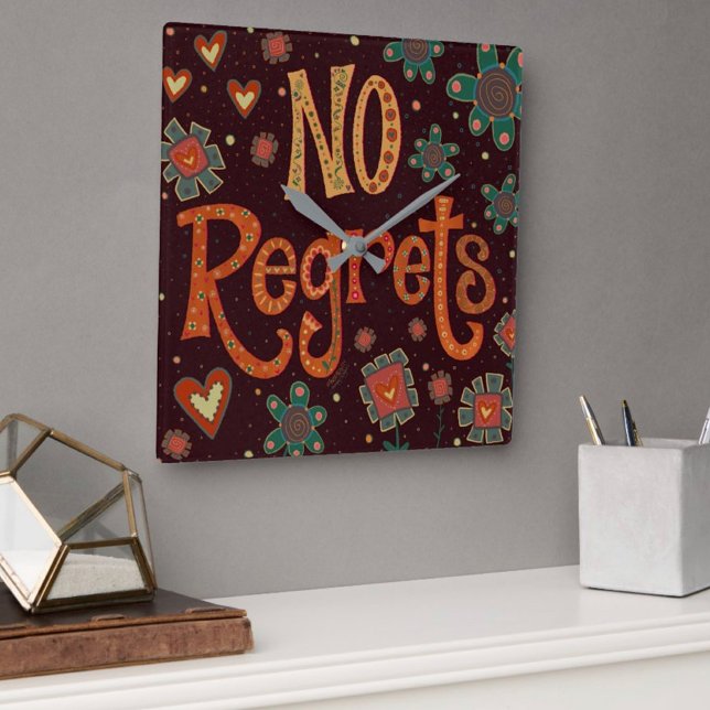 "Pas de Regrets" Horloge d'Inspiribilité (Créateur téléchargé)