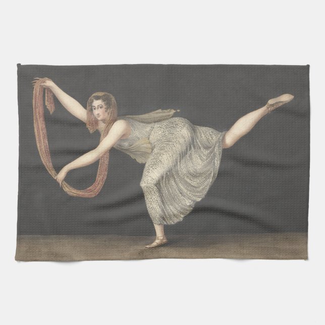 Pas-de-Shawl Dance Annette Kobler Amsterdam 1812 Kitchen Towel (Horizontal)