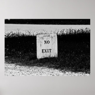 Pas de sortie - affiche éffrayante