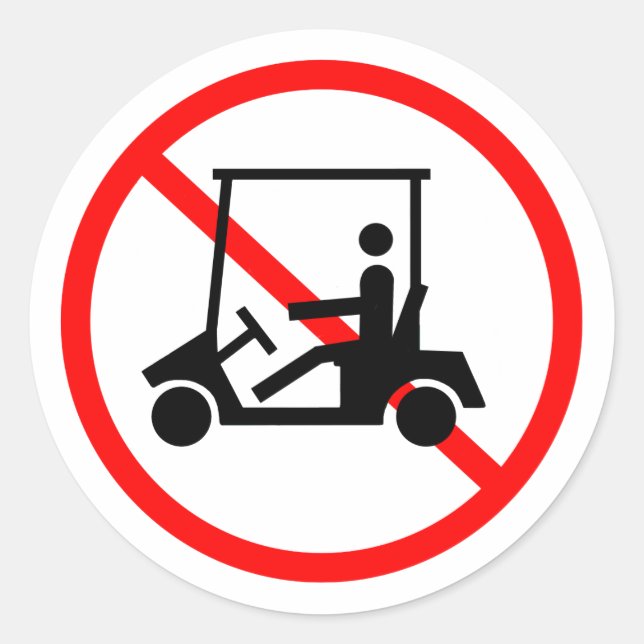 Pas de Stickers Cartes de Golf (Devant)
