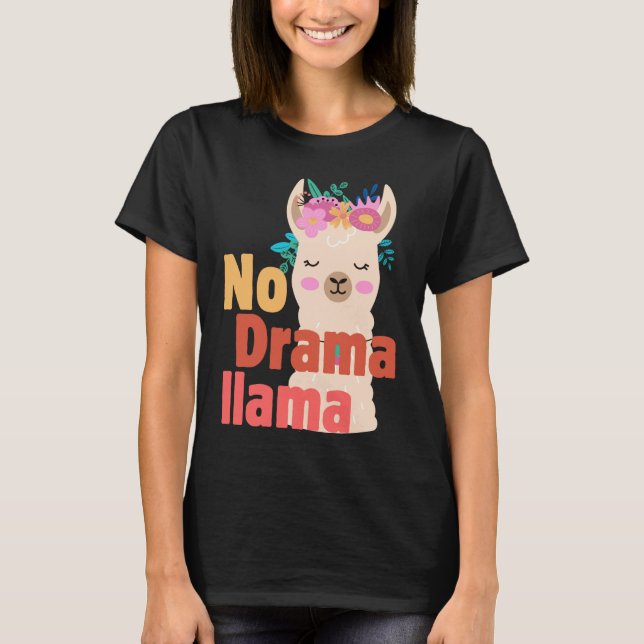 pas de t-shirt dramatique llama (Devant)