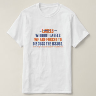Pas de T-shirt Étiquette