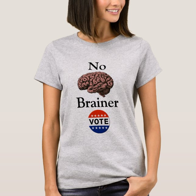Pas de T-shirt pour le vote des cerveaux (Devant)