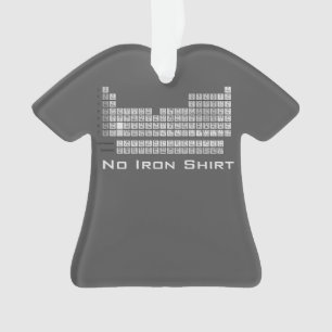 Pas de table de fer périodique T-shirt ornement de