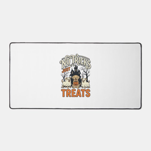 Pas de tours juste des friandises Halloween Chien  (Recto)