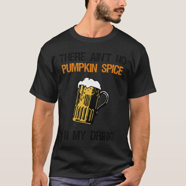 Pas d'épices Citrouilles en T-shirt bière (Devant)