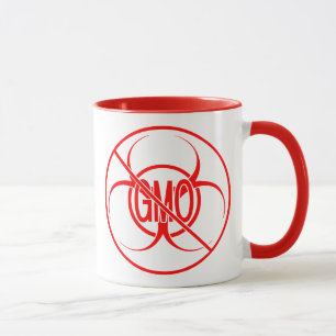 Pas d'OGM Café Mug Biodanger Avertissement OGM Cou