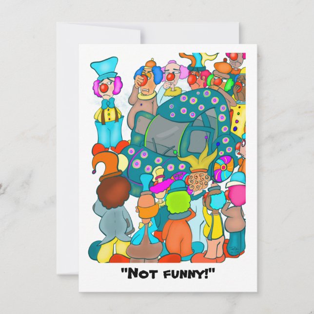 Pas drôle ! Carte simple (Devant)