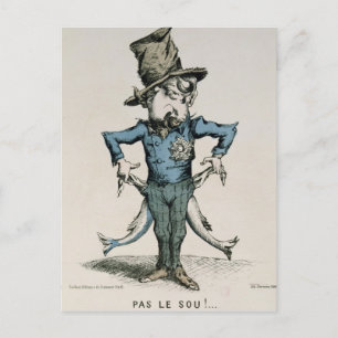 Pas le sou! Si j'allais chez Miss Howard' Postcard