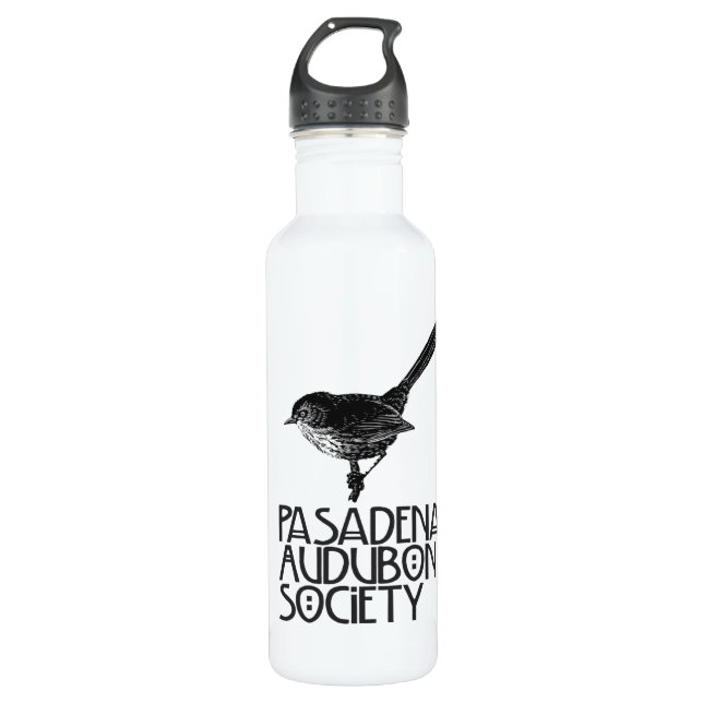 PAS Logo Stainless Steel Water Bottle (Front)