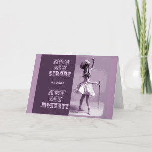 Pas ma carte de voeux de cirque