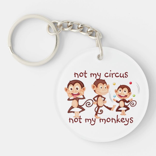 Pas mes singes Pas mon cirque Citation inspirante  (Devant)