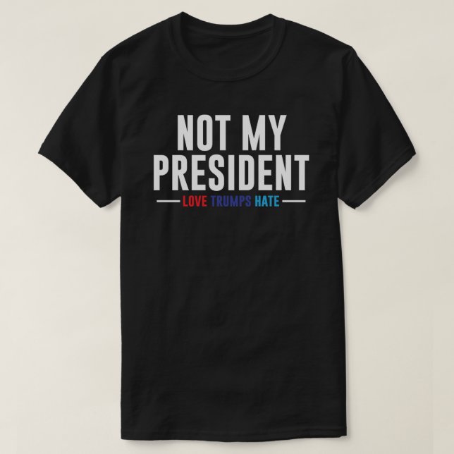 Pas mon président classique T-shirt (Design devant)