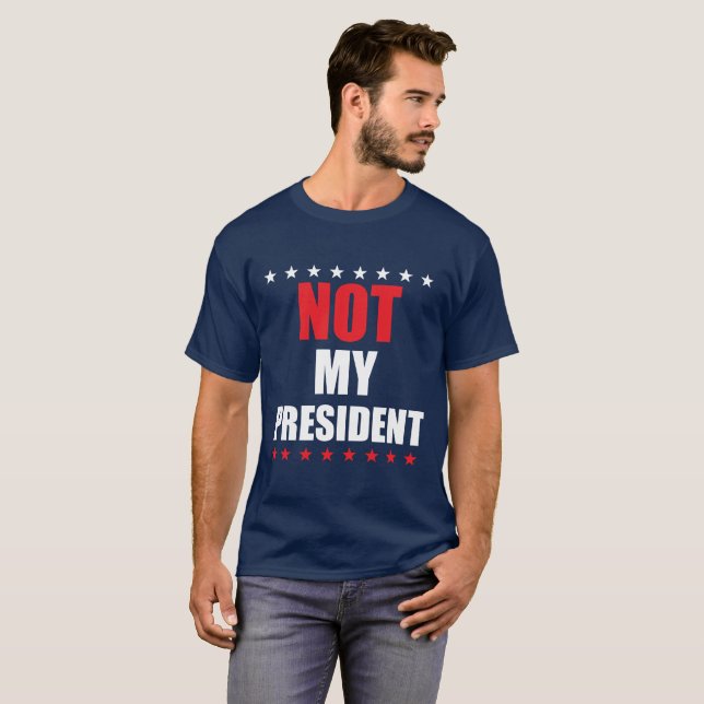 Pas mon président T-shirt (Devant entier)