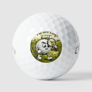 Pas perdu, je me cache Balle de golf - Drôle Perso