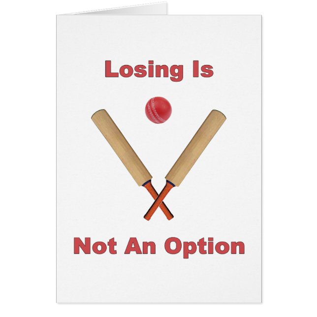 Pas un cricket d'option (Devant)