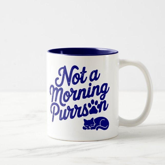 Pas un matin Purson drôle de chatte Mug (Droit)