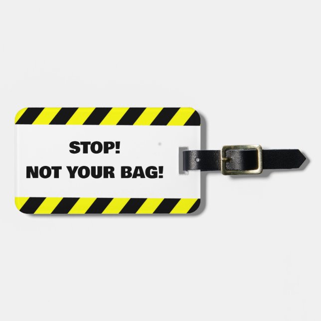 Pas votre étiquette bagage sac (Devant horizontal)
