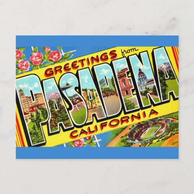 Pasadena CA  Greeting Postcard (Front)