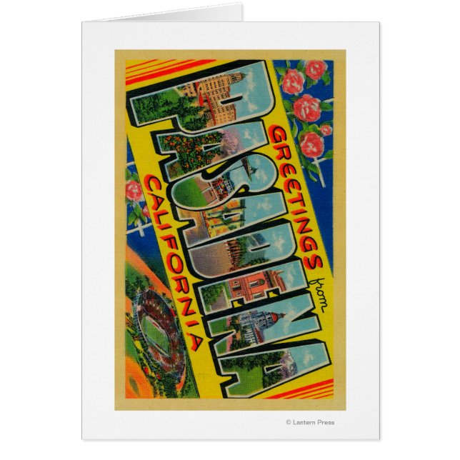 Pasadena, California - Large Letter Scenes (Front)