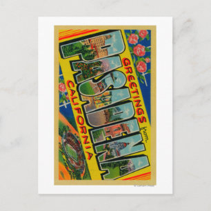 Pasadena, California - Large Letter Scenes Postcard