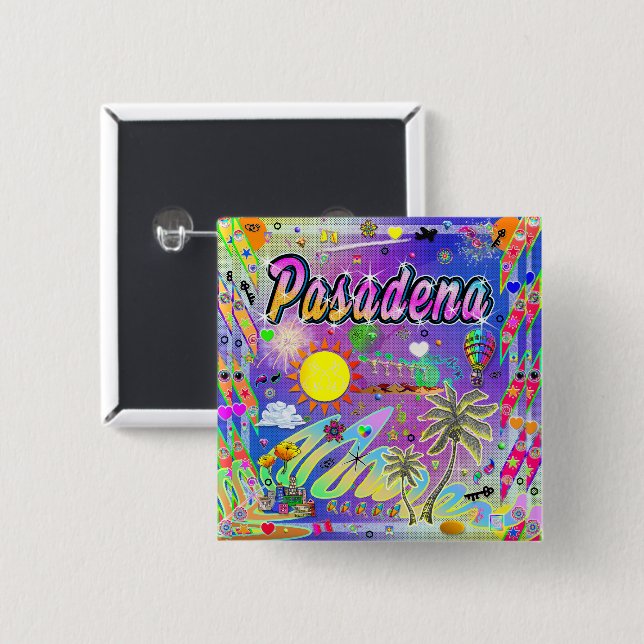 Pasadena Nu Era Button (Front & Back)